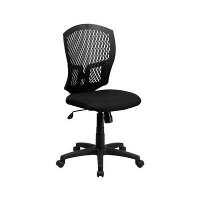 Flash Furniture Mid-Back Designer Back Task Chair, Black