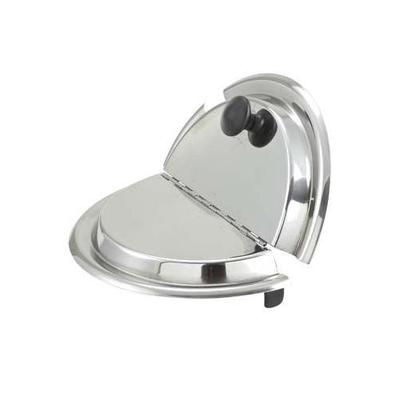Winco INSH-11 Hinged Inset Cover, for 11 Quart, Heavy Weight Stainless Steel