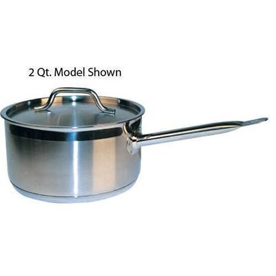 Winco SSSP-7 7 1/2 qt Stainless Steel Sauce Pan