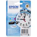 Epson Original 27 Tinte Wecker (WF-3620DWF, WF-3640DTWF, WF-7110DTW, WF-7210DTW, WF-7610DWF, WF-7620DTWF, WF-7710DWF, WF-7715DWF, WF-7720DTWF), Multipack 3-farbig