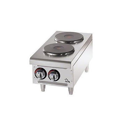Star 12" W 2 Burner Electric Hotplate (502FF) - Stainless Steel