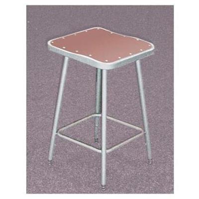 National Public Seating 6324 24in Stool with Square Hardboard Seat