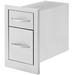 Cal Flame Storage Drop-In Drawer, Stainless Steel | 20.75 H x 13.125 W x 19.75 D in | Wayfair BBQ07868P