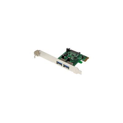 StarTech.com 2 Port PCI Express (PCIe) USB 3.0 Card with UASP - SATA Power - USB adapter -  (PEXUSB3