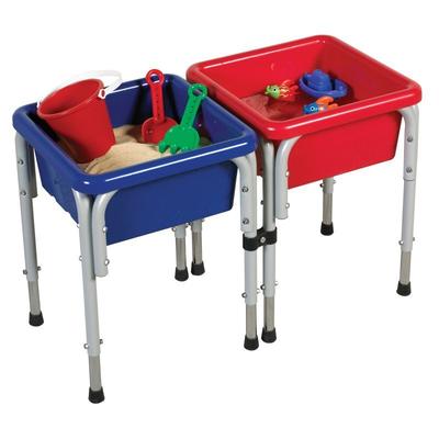 ECR4Kids 2-Station Sand and Water Play Table with Lids