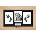 Anika-Baby BabyRice Baby Hand and Footprints Kit Includes Black Inkless Prints/Beechwood Wooden Frame with Black Mount Display