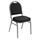 National Public Seating 9260-SV Dome Style Stack Chair with 2&quot; Padded Seat, Silvervein Metal Frame, and Ebony Black Fabric Upholstery