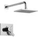 Delta Vero 17 Series Dual-Function Shower Faucet Set, Shower Handle Trim Kit, Rubber in Gray | 5.75 H x 8.66 W in | Wayfair T17253