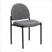 Gray Fabric Comfortable Stackable Steel Side Chair - BT-515-1-GY-GG