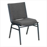 HERCULES Heavy Duty, 3'' Thickly Padded, Gray Upholstered Stack Chair - XU-60153-GY-GG screenshot. Chairs directory of Office Furniture.
