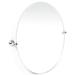 Gatco Charlotte Frameless Oval Wall Mounted Mirror | Bathroom Vanity Mirror Metal in Gray | 32 H x 28.5 W x 3.1 D in | Wayfair 4359LG