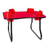 Toddler Tables Kid's 4 Seat Activity/Feeding Table Laminate, Wood in Red | 48 H in | Wayfair TT4SS-NR-RD