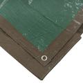 Erickson 57033 12 x 16 ft. Reversible Tarp - Green Brown