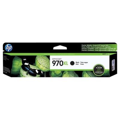 HP 970XL High-Yield Black Original LaserJet Ink Cartridge - Black - cn625am