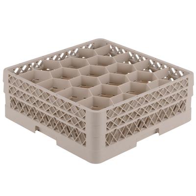 Vollrath TR13GG Traex® Rack Max Full-Size Beige 20-Compartment 3 9/16" Glass Rack
