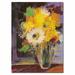 Trademark Fine Art "Glass Vase" by Sheila Golden Framed Painting Print on Wrapped Canvas in Brown/Yellow | 19 H x 14 W x 2 D in | Wayfair