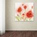 House of Hampton® Red Poppy Memory' Painting Print on Wrapped Canvas Canvas | 14 H x 14 W x 2 D in | Wayfair SG5682-C1414GG