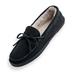 Blair Men's John Blair Suede Moccasin Slippers - Black - 11 - Medium