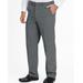 Blair Men's John Blair Signature Adjust-A-Band Relaxed-Fit Gabardine Dress Pants - Grey - 42