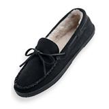 Blair John Blair Suede Moccasin Slippers - Black - 13 - Womens