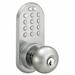 Milocks Keyless Entry Door Knob Metal in Gray | 3.4 H x 3.19 W x 3.25 D in | Wayfair QKK-01SN