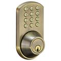 Milocks H-Series Keyless Entry Electronic Deadbolt in Yellow | 6.5 H x 3.25 D in | Wayfair HF-01AQ