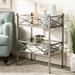 Mercer41 Jazavion 31.5" H x 24.5 W Etagere Bookcase Wood in Gray | 32 H x 25 W x 14.5 D in | Wayfair 3BAA55A9902A4A7281EB83022F0DE899