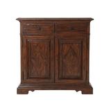 Theodore Alexander Castle Bromwich Memories of the Hall 2 Door Accent Cabinet Wood in Brown/Red | 38 H x 37.75 W x 13 D in | Wayfair CB61005