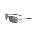 Oakley Square Wire Mens Sunglasses Carbon Frame Grey Polarized Lens OO4075-04