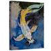 ArtWall 'Dragon Koi' by Michael Creese Painting Print on Wrapped Canvas Metal in Blue/Yellow | 32 H x 24 W x 2 D in | Wayfair Creese-010-32x24-w