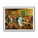 ArtWall 'Peasant Wedding' by Pieter Bruegel Print of Painting on Rolled Canvas in Red/Yellow | 22 H x 28 W x 0.1 D in | Wayfair Bruegel-006-18x24