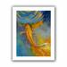 ArtWall Butterfly Koi by Michael Creese Painting Print on Rolled Canvas in Blue/Orange | 22 H x 18 W x 0.1 D in | Wayfair Creese-005-18x14