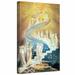 ArtWall 'Jacobs Ladder' by William Blake Painting Print on Wrapped Canvas in White | 18 H x 14 W x 2 D in | Wayfair blake-b-002-14x18-w