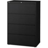 Lorell Fortress 4-Drawer Vertical Filing Cabinet Metal/Steel in Black | 52.5 H x 42 W x 18.6 D in | Wayfair 60552