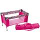 Bayer Chic 2000 652 87 - Puppen-Reisebett, hot pink Pearls