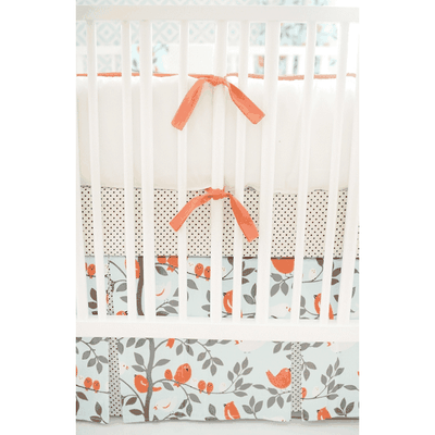 New Arrivals Feather Your Nest in Aqua 3 Piece Baby Crib Bedding Set