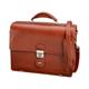 Alassio 47124 - Aktentasche MOCCA, aus echtem Leder, ca. 38 x 30 x 16 cm, cognac