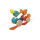 Janod - Zigolos Wooden Pull-Along Ducks - FSC Certified Pull-Along Toddler Toy - For children from the Age of 1, J08211, Multicolored