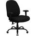 Hercules Series Big and Tall Office Task Chair with Arms, Black (holds up to 500 lbs)