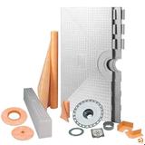 Schluter Kerdi Shower System Kit 32" x 60" Tray Off Center Drain Placement