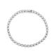 LJ Designs Swarovski Bracelet - Women's Silver Plated Diamante Bracelet Made from Swarovski Crystals - 155mm - Presented in a Giftbox