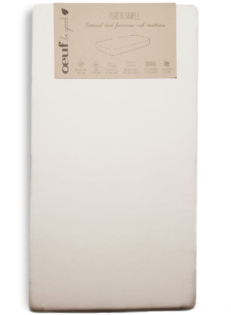 Oeuf Pure & Simple Natural Dual Firm Crib Mattress