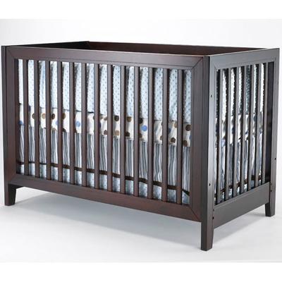 SB2 Jordan 2 Piece Nursery Set in Espresso - Crib & Simple 3 Drawer Dresser
