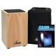 XDrum Cajon Primero Natur - Kistentrommel inkl. Rucksacktasche und Schule - Trommelkiste mit Snare Sound - Holz Drum Kiste mit Gigbag