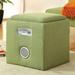 Hokku Designs Reverb 16" Wide Square Cube Ottoman Polyester in Green | 17 H x 16 W x 16 D in | Wayfair JEG-BD233HS