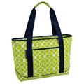 Picnic at Ascot Trellis Large Insulated Tote Cooler, Polyester in Green | 12 H x 18.5 W x 5 D in | Wayfair 346-TG