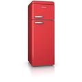 Swan SR11010RN Freestanding Retro Top Mounted Fridge Freezer 70/30, A+ Rated, 208 Litres, Red