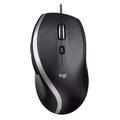 Logitech M500 Wired USB Mouse, High Precision 1000 DPI Laser Tracking, 7 Buttons, PC / Mac / Laptop - Black