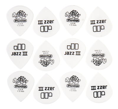 Dunlop Tortex Jazz III White 1,50