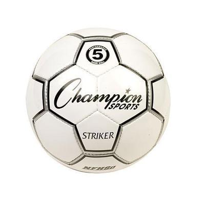 Champion Sports Official Striker White/Black/Grey Soccer Balls
